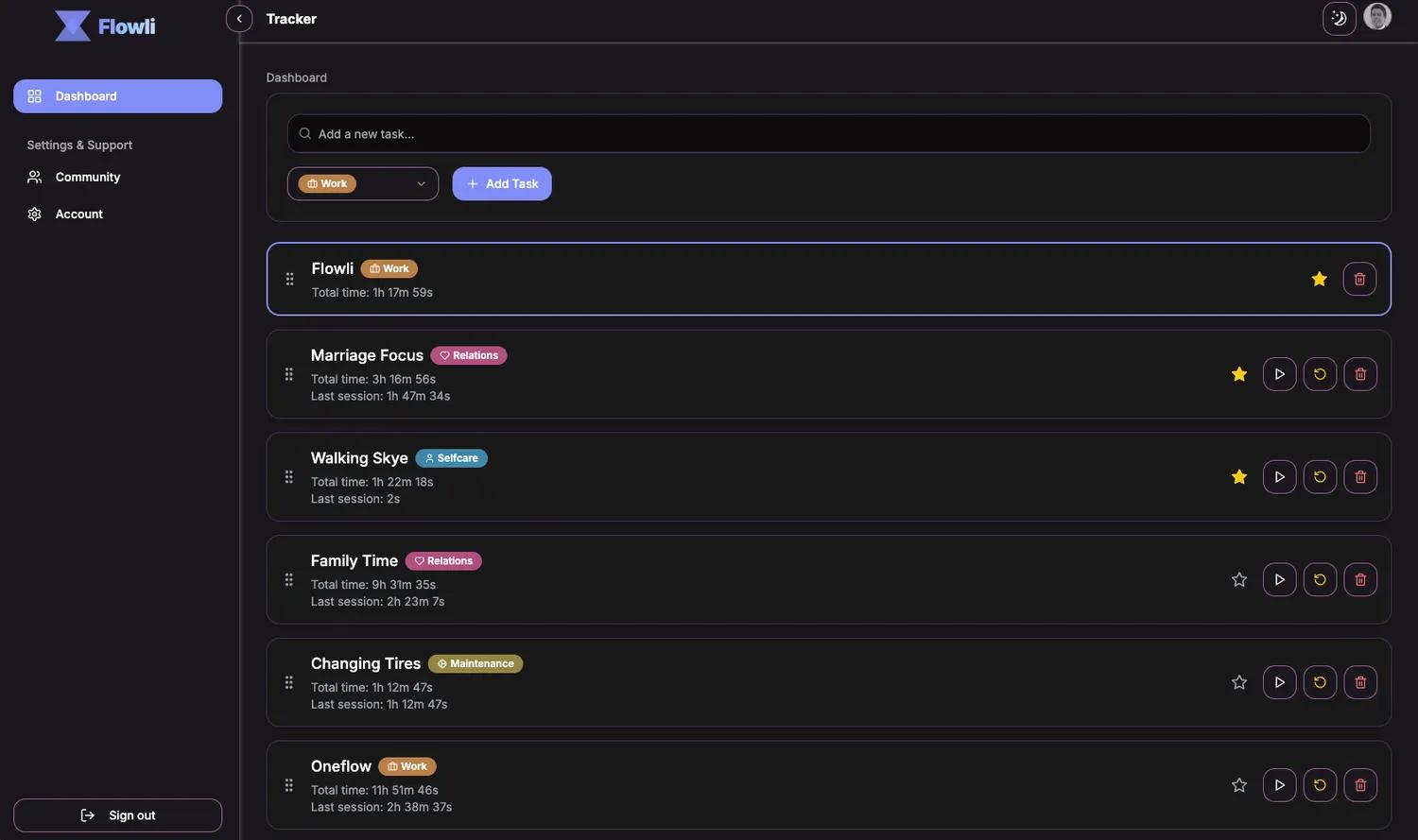 Soloship dashboard screenshot (Dark Mode)